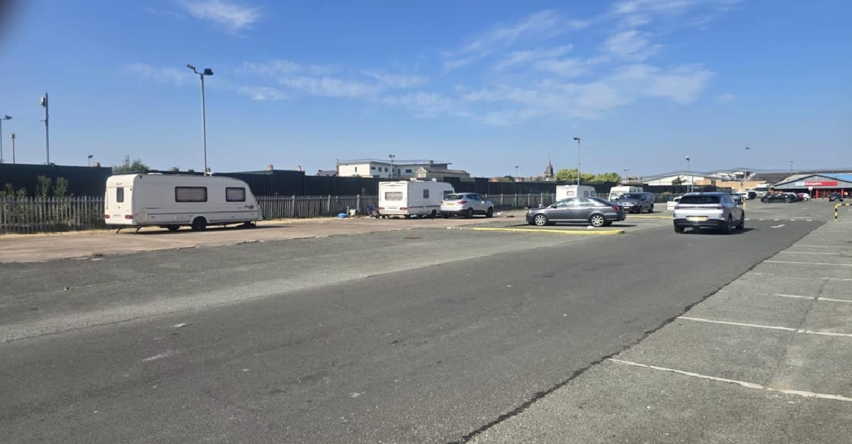Traveller eviction in Liverpool
